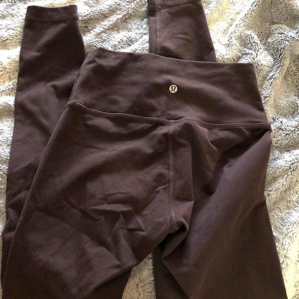 Lululemon Wunder Under Leggings In Eggplant